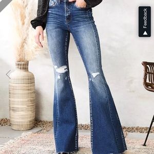 Flying Monkey High Rise Flare Stretch Jean